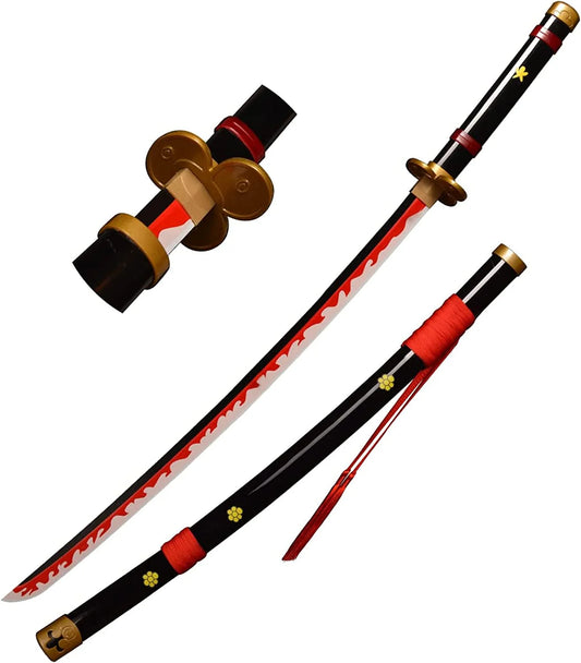 One Piece Enma Black Wooden Cosplay Katana – 104 CM