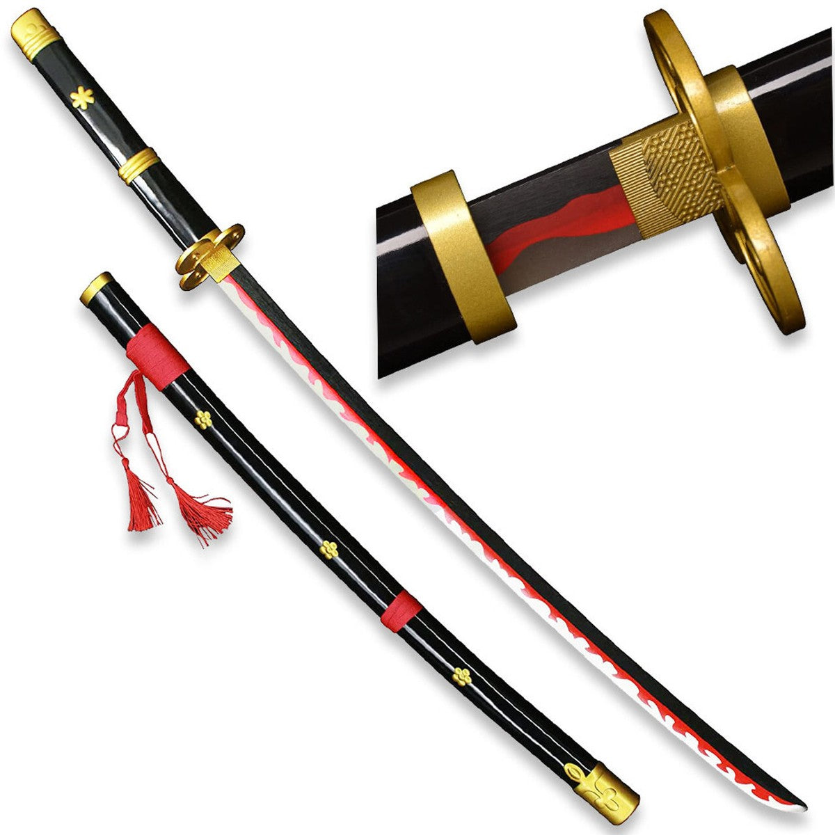 Enma Black Katana – Roronoa Zoro One Piece Cosplay Sword, size- 104 cm