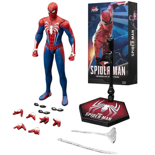 1950-01- ZD Spiderman Advanced suit figure Web Hero Articulated Action Figure (18 cm) – Premium Collectible Edition[original]