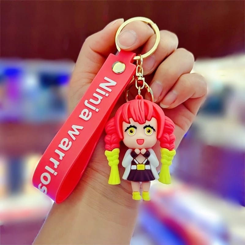 Cute Anime Girl Keychain – Ninja Warriors Edition