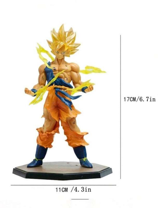 DBZ – Super Saiyan Goku PVC Battle-Damaged Action Figure (17cm)