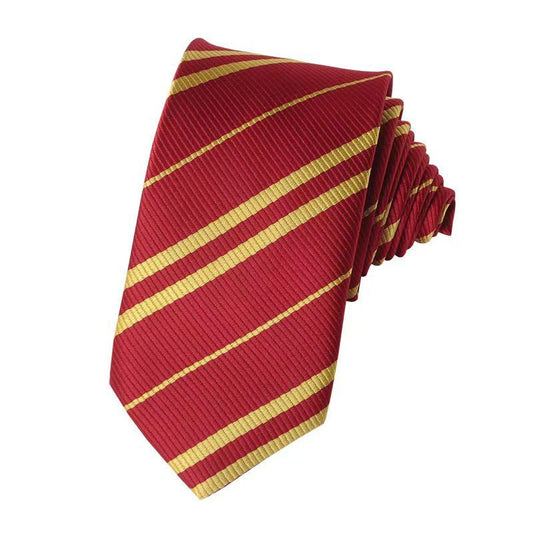 Gryffindor House Red & Gold Striped Formal Necktie.