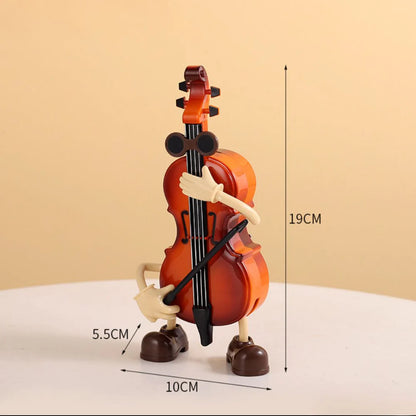 Swinging Cello Music Box – Wind-Up Violin Figurine