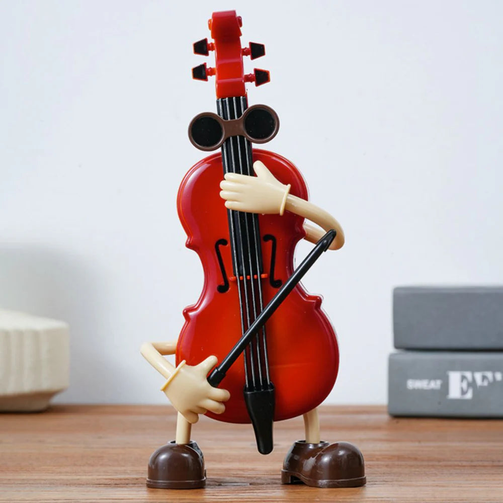 Swinging Cello Music Box – Wind-Up Violin Figurine