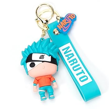 Naruto Anime Keychain – Cute Cartoon Ninja Figure with Strap