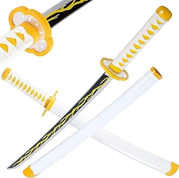 Demon Slayer – Zenitsu Agatsuma Nichirin Sword (42cm | Cosplay Katana)