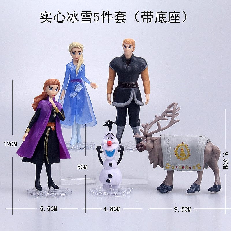 Disney Frozen 5 PCS Action Figure Set – Elsa, Anna, Olaf, Kristoff & Sven Collectible Toys