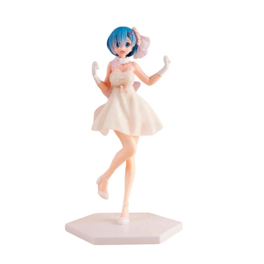 Rem Crystal White Dress Ver. PVC Figure | Re:Zero Anime Collectible Figurine (25cm)