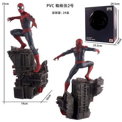 🕸️ PVC Spider Hero Figure – Dynamic Wall-Climbing Pose (23cm)