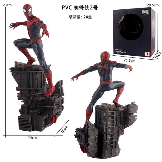 🕸️ PVC Spider Hero Figure – Dynamic Wall-Climbing Pose (23cm)