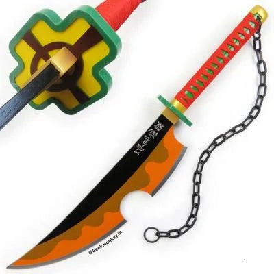 Tengen Uzui Katana with Stand [Demon Slayer: Kimetsu no Yaiba] - Set of 2
