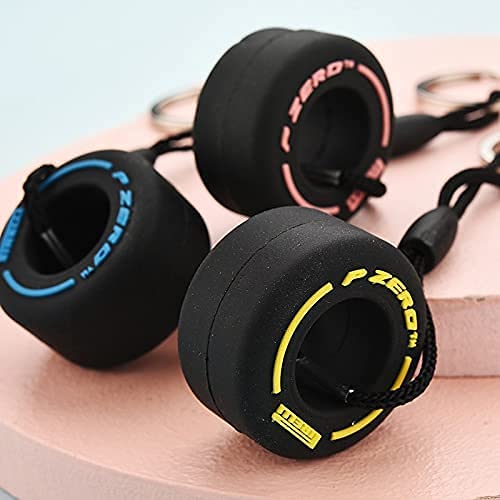 Mini Tire Keychain | Car Tyre Shape Key Ring | Unique Key Holder for Car & Bike Lovers (14cm)