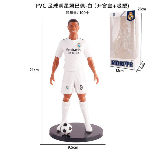 ⚽ Football Star No.9 PVC Action Figure – Sports Collectible Showpiece (21 cm)