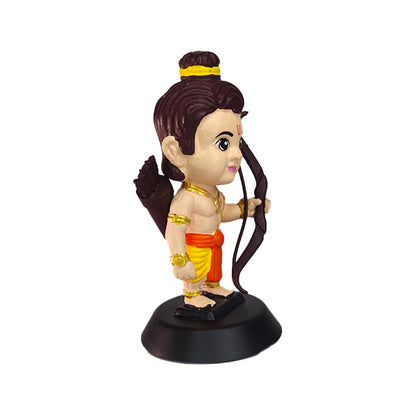 Cute Lord Ram Idol | Baby Ram Figurine with Bow | Decorative Showpiece for Home & Office
