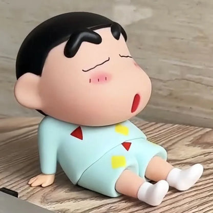 Sleepy ShinChan Mobile Holder | Sitting Figure Mobile Stand