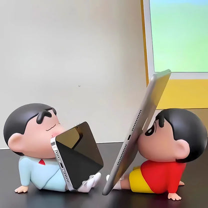 Sleepy ShinChan Mobile Holder | Sitting Figure Mobile Stand