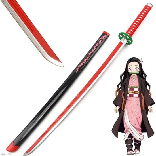 Nezuko Kamado Nichirin Sword Replica – Demon Slayer Wooden Cosplay Katana