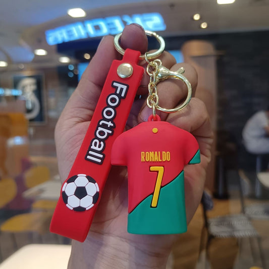 Cristiano Ronaldo Jersey Keychain – Football Fan Accessory