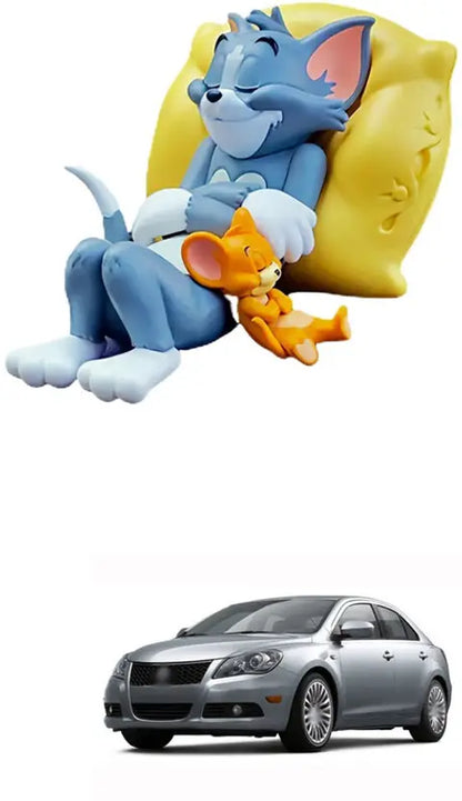 Tom & Jerry Cute Sleeping Dashboard Toy | Car & Home Decor Figurine (8cm x 6cm)