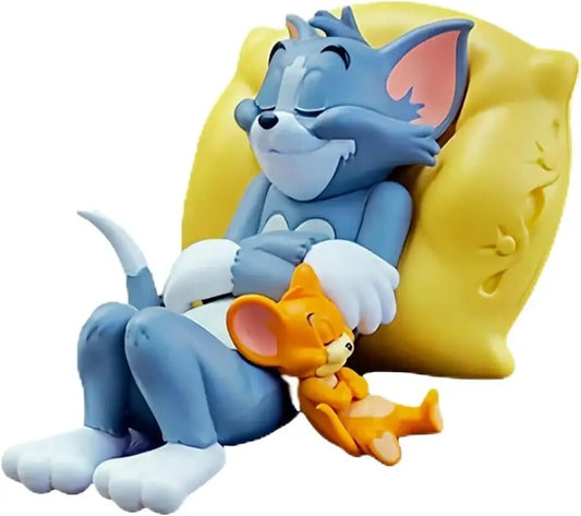 Tom & Jerry Cute Sleeping Dashboard Toy | Car & Home Decor Figurine (8cm x 6cm)