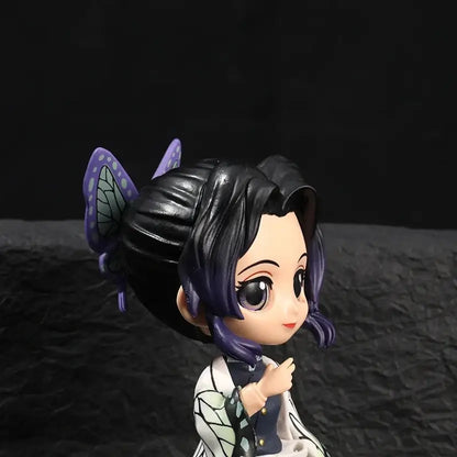 Anime Demon Slayer Shinobu Kocho Action Figure | Collectible Figurine | 15cm Q-Style Model Toy