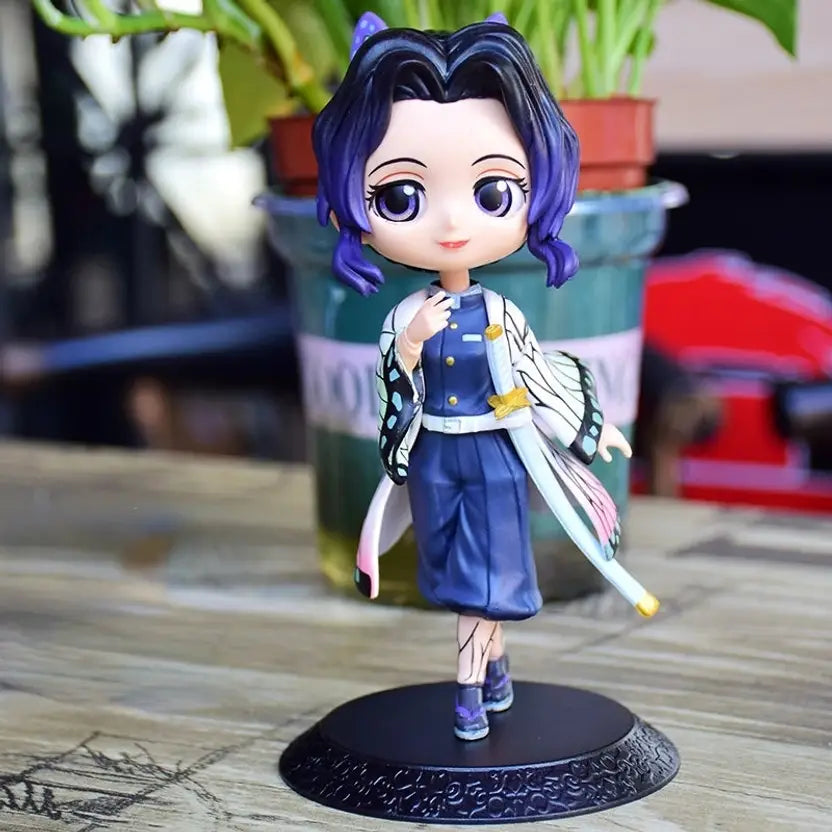 Anime Demon Slayer Shinobu Kocho Action Figure | Collectible Figurine | 15cm Q-Style Model Toy
