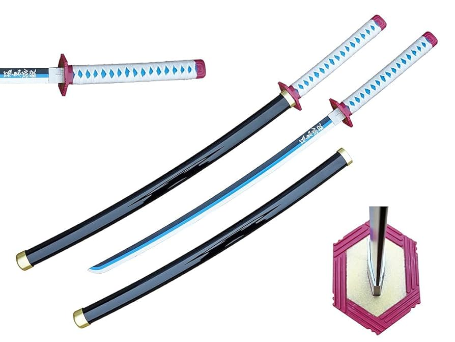 Giyu  Wooden Katana – Demon Slayer Cosplay Sword, size- 104cm