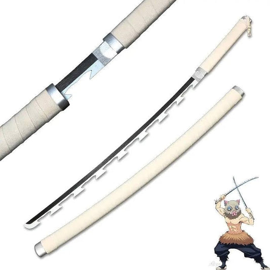 Inosuke Hashibira Nichirin Katana – Fully Assembled Cosplay Sword, size- 104cm