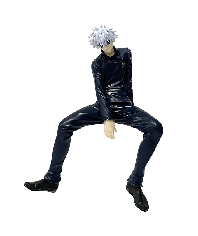 Gojo Satoru Sitting Pose PVC Action Figure | 11cm Jujutsu Kaisen Anime Collectible Toy | Premium Display Model for Fans & Gifts