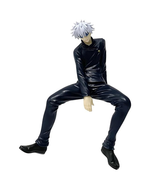 Gojo Satoru Sitting Pose PVC Action Figure | 11cm Jujutsu Kaisen Anime Collectible Toy | Premium Display Model for Fans & Gifts