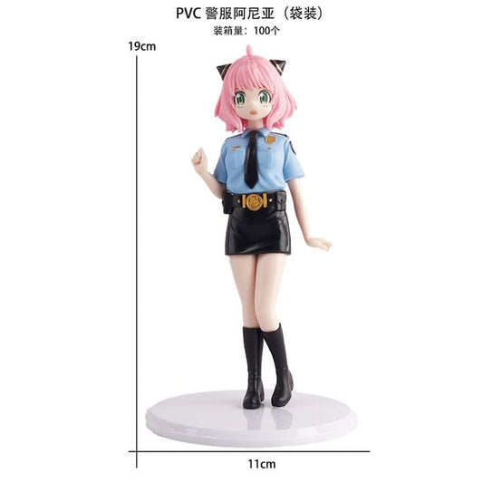 💗 PVC Anime Figure – Aniya in Police Uniform (19cm)
