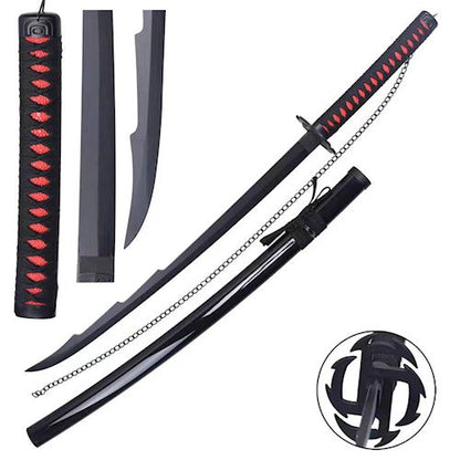 Bleech Ichigo Katana Sword with Red Handle – Decorative Collectible, size- 104cm