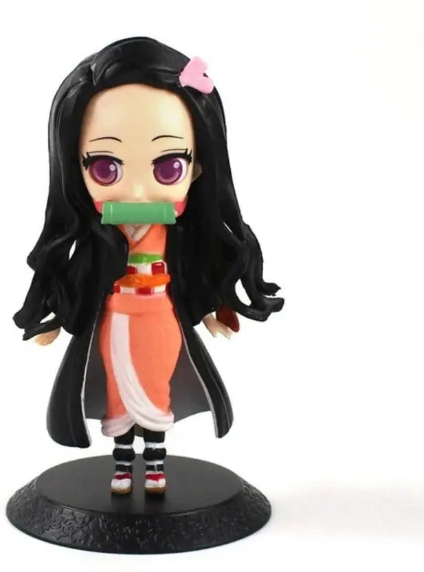 Anime Demon Slayer Nezuko Kamado Action Figure | Collectible Figurine | Cute Q-Posket Style Model Toy