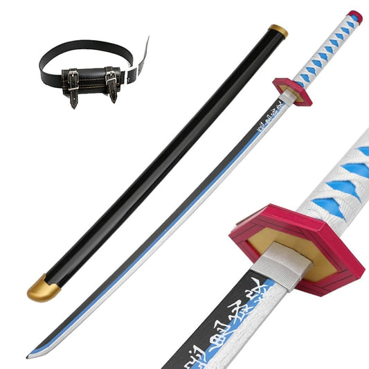 Giyu  Wooden Katana – Demon Slayer Cosplay Sword, size- 104cm
