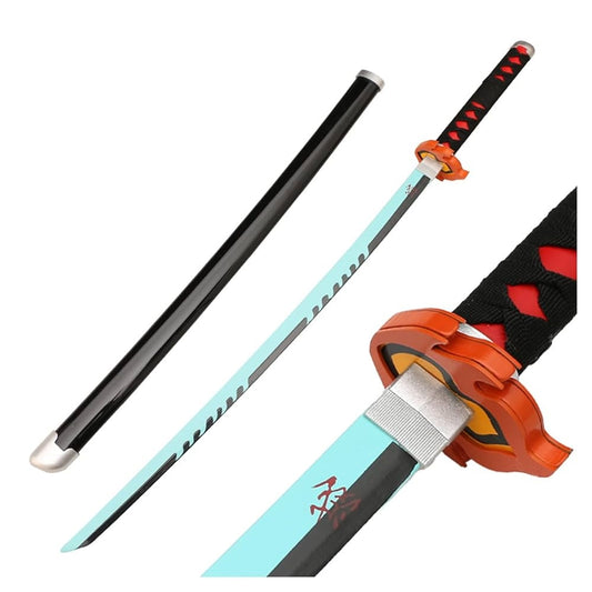Tanjiro  Fire Blue  Katana – Demon Slayer Cosplay Sword, size -104cm