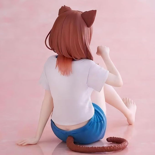 🎀 Cute Anime Girl Collectible Figurine with Headphones – Premium PVC Display Toy