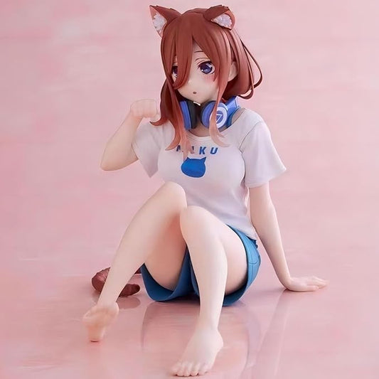 🎀 Cute Anime Girl Collectible Figurine with Headphones – Premium PVC Display Toy