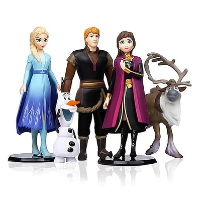 Disney Frozen 5 PCS Action Figure Set – Elsa, Anna, Olaf, Kristoff & Sven Collectible Toys