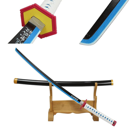 Giyu  Wooden Katana – Demon Slayer Cosplay Sword, size- 104cm