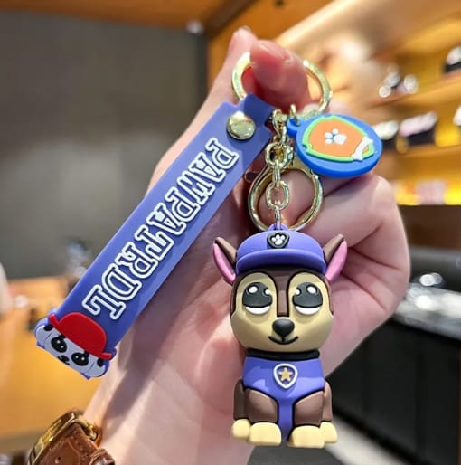 Cute Paw Patrol Keychain – Cartoon Dog Character with Strap 🐾