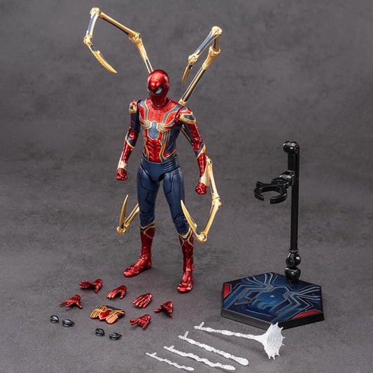1913-04 - ZD Iron Spider 2.0, Action Figure Full Set Iron-Spider Web Hero Articulated Action Figure (18 cm) – Premium Collectible[orignal]