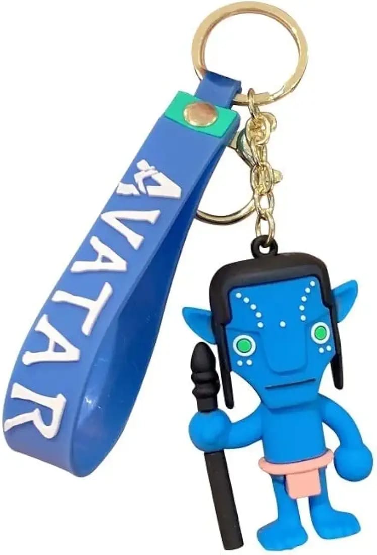 Avatar Cartoon Character Keychain with Strap – Cute & Durable