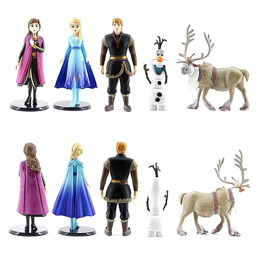 Disney Frozen 5 PCS Action Figure Set – Elsa, Anna, Olaf, Kristoff & Sven Collectible Toys