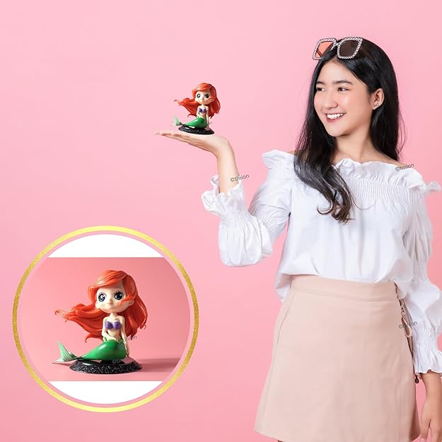 Adorable Mermaid Princess Figurine – Collectible Anime-Style Decoration