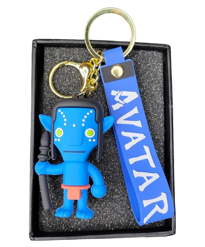 Avatar Cartoon Character Keychain with Strap – Cute & Durable
