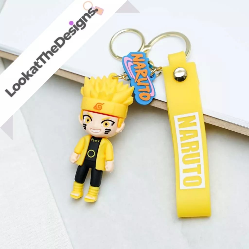 Naru-to Anime Keychain with Strap – Collectible Fan Accessory