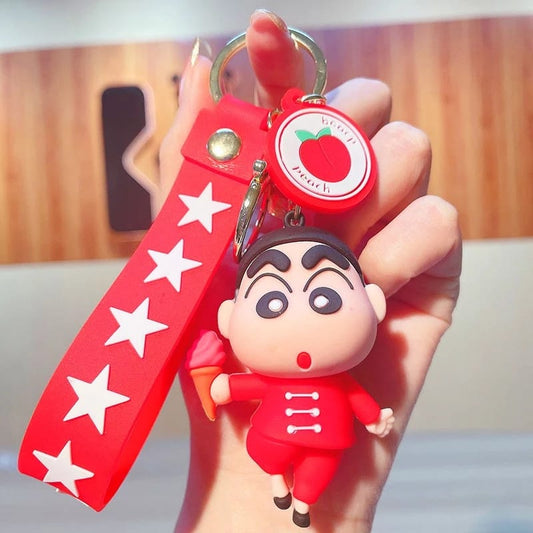 Shin-chan Cartoon Keychain – Cute Red Outfit Design