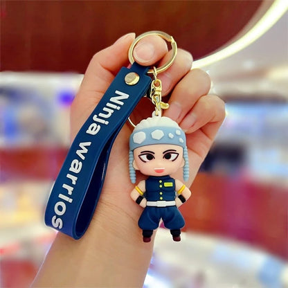 Anime Ninja Keychain – Ninja Warriors Edition (Blue)