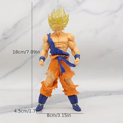 DBZ Super Saiyan Warrior Action Figure – Collectible Anime Figurine 18cm (Orange & Blue Outfit)