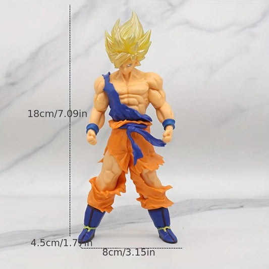 DBZ Super Saiyan Warrior Action Figure – Collectible Anime Figurine 18cm (Orange & Blue Outfit)